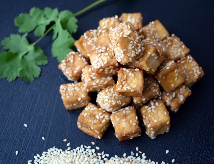 Tofu and Sesame Seeds